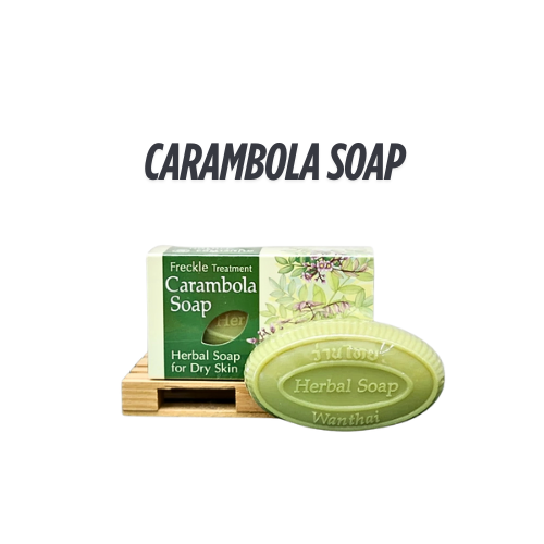 Herbal soap, moringa, star fruit, ginseng, turnip, cinnamon 80g