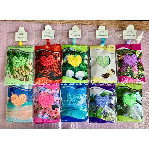 Aromatherapy air freshener bags, Thai products, containing 100% pure essential oils💕
