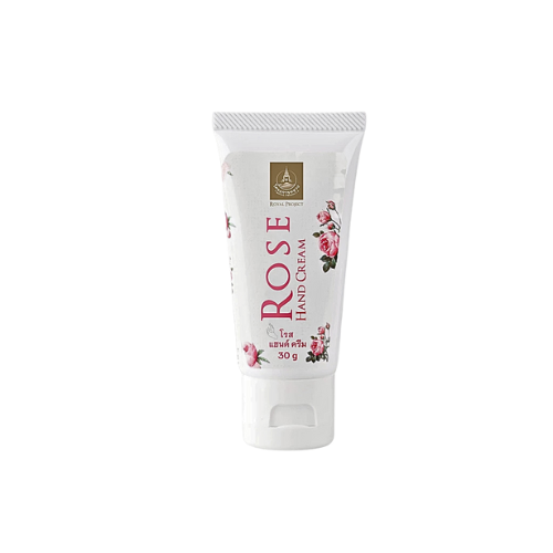 Rose Hand Cream 30 g. Rose scented hand cream helps nourish the skin on your hands to be soft, moist, and with a gentle rose scent.