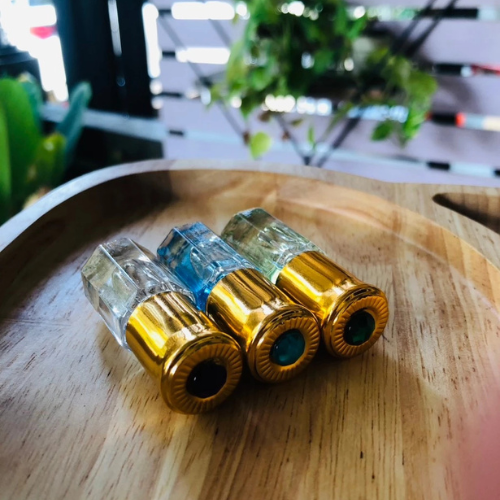 Product: Camphor glass bottle, roller ball, Ploy head, with beautiful packaging, free name sticker🌲