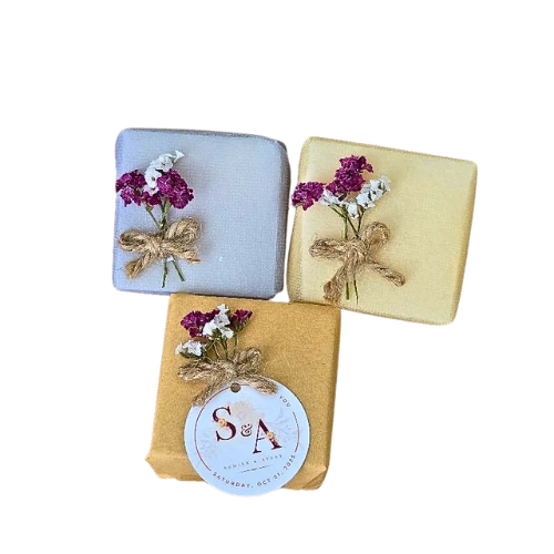 Minimalist souvenirs, scented soap, wedding souvenirs