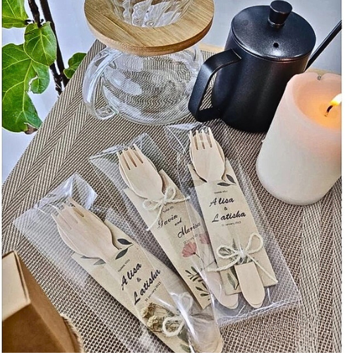 💍 Minimal souvenirs, wooden spoons and forks, cheap wedding souvenirs Disposable wooden spoons and forks, easily biodegradable by nature