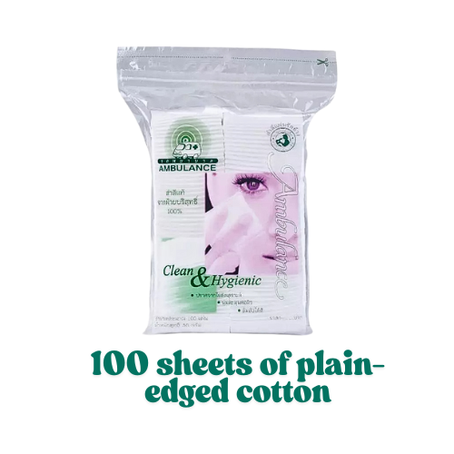 Cotton pads, folded side, Ambulance brand, size 400 sheets