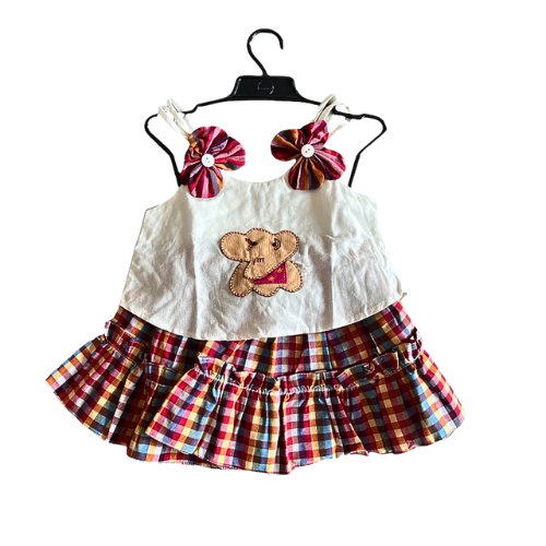 Premium Handmade Thai Cotton Girls' Dress with Elephant Pattern π