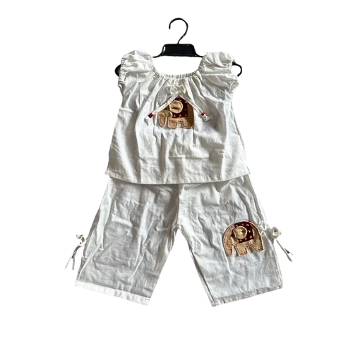 Premium Handmade Thai Cotton Girls' Dress with Elephant Pattern π