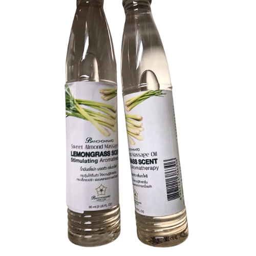 Lemongrass Spa Massage Oil has a unique refreshing scent that gives a feeling of freshness and clarity. Size 90 ml. Extracted from almond oil and 9 types of natural oils.