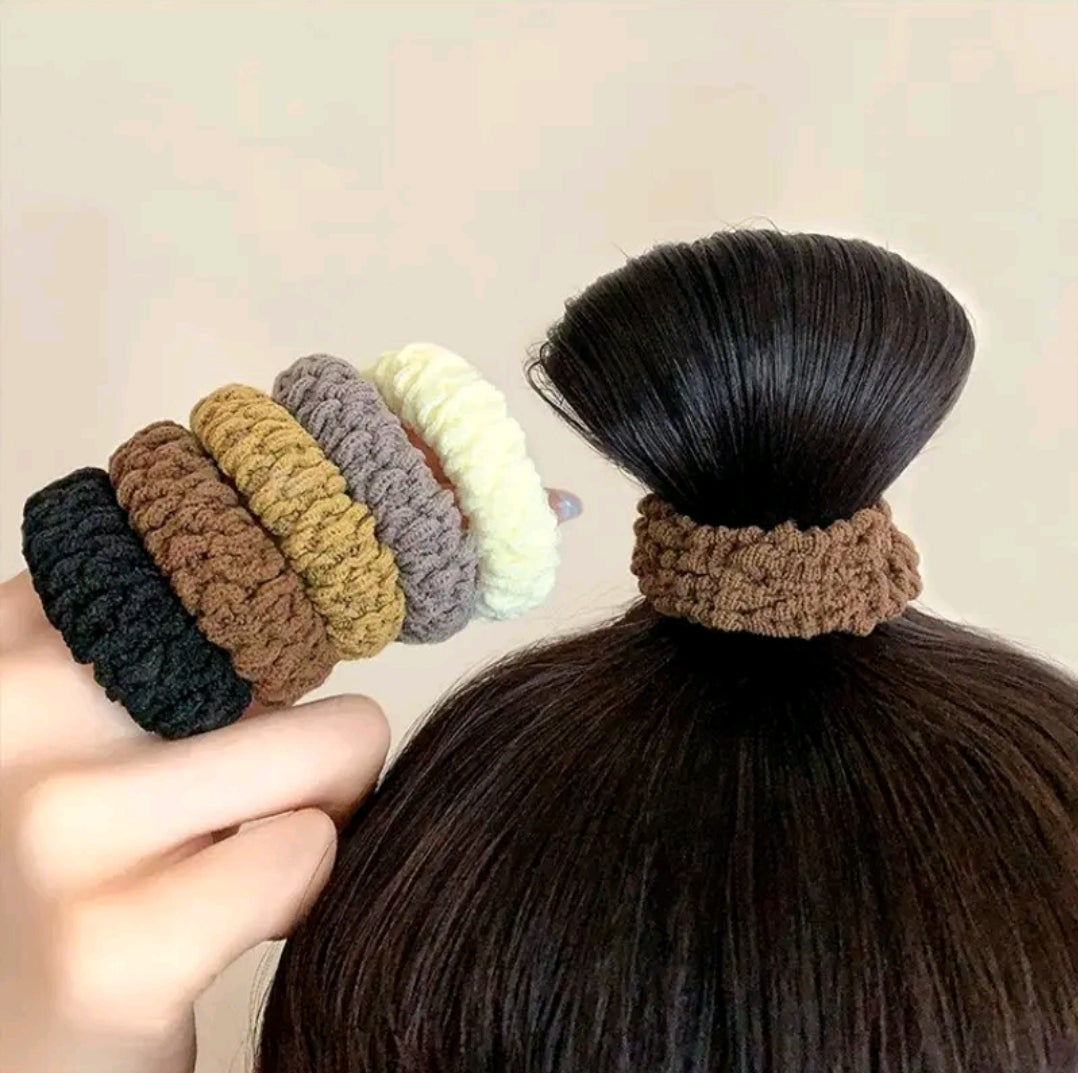 136pieces of Korean style hair bands, soft and beautiful colors