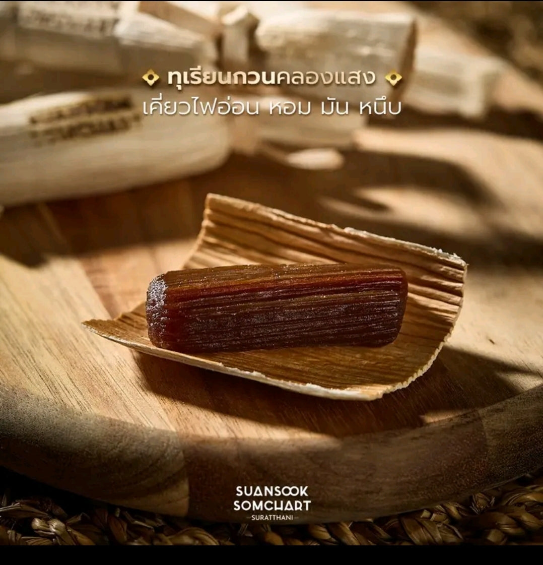 Natural roasted durian with betel sheath, 180 grams