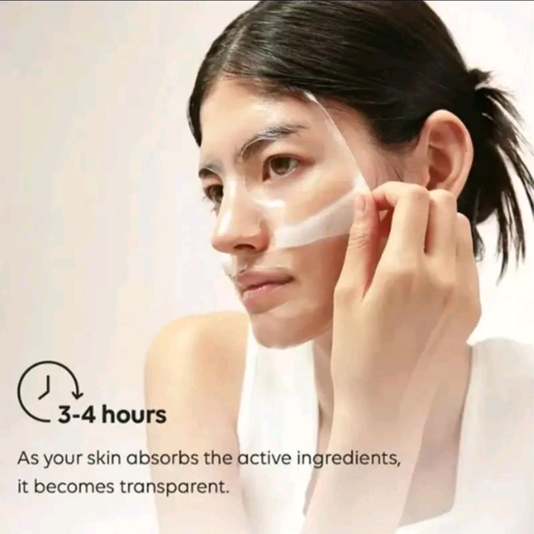 1 box 7 pieces Bird's nest extract facial mask reduces deep wrinkles, suitable for sensitive skin, pregnant women and acne-prone skin.