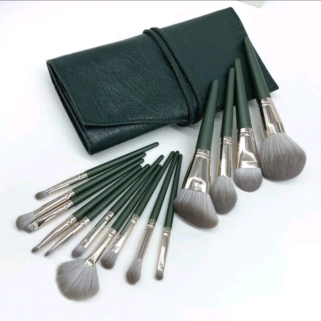 14pcs makeup brush set with bag, convenient to carry and store