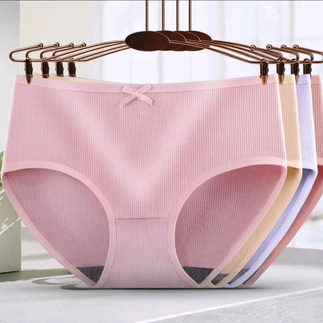 Korean style bowknot women's underwear, breathable cotton