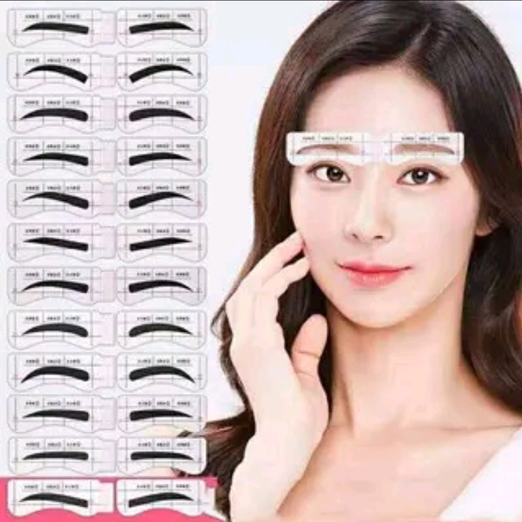12 types of eyebrow pencils, 12 shapes, with a strap, easy to use, reusable