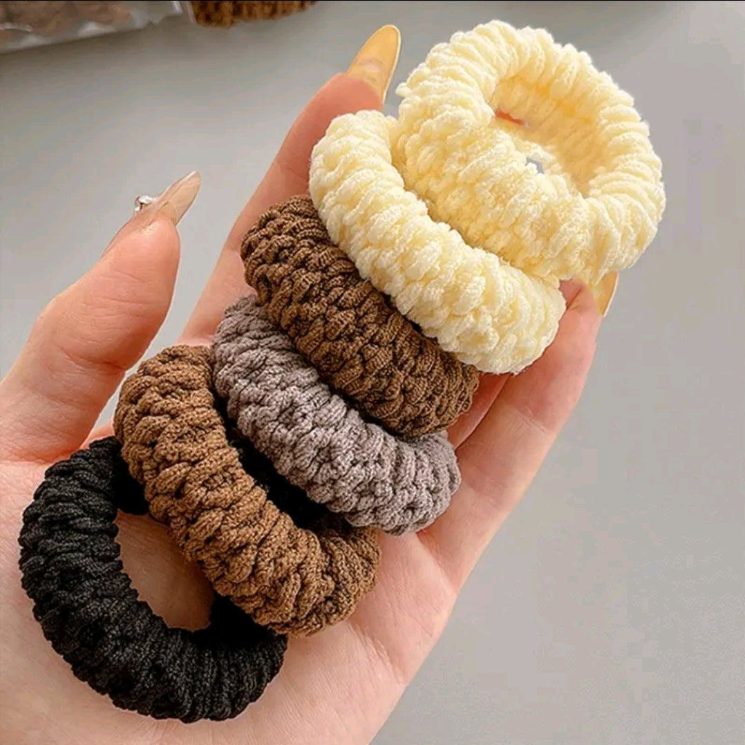 136pieces of Korean style hair bands, soft and beautiful colors