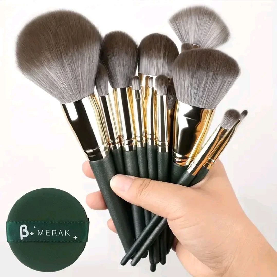 14pcs makeup brush set with bag, convenient to carry and store