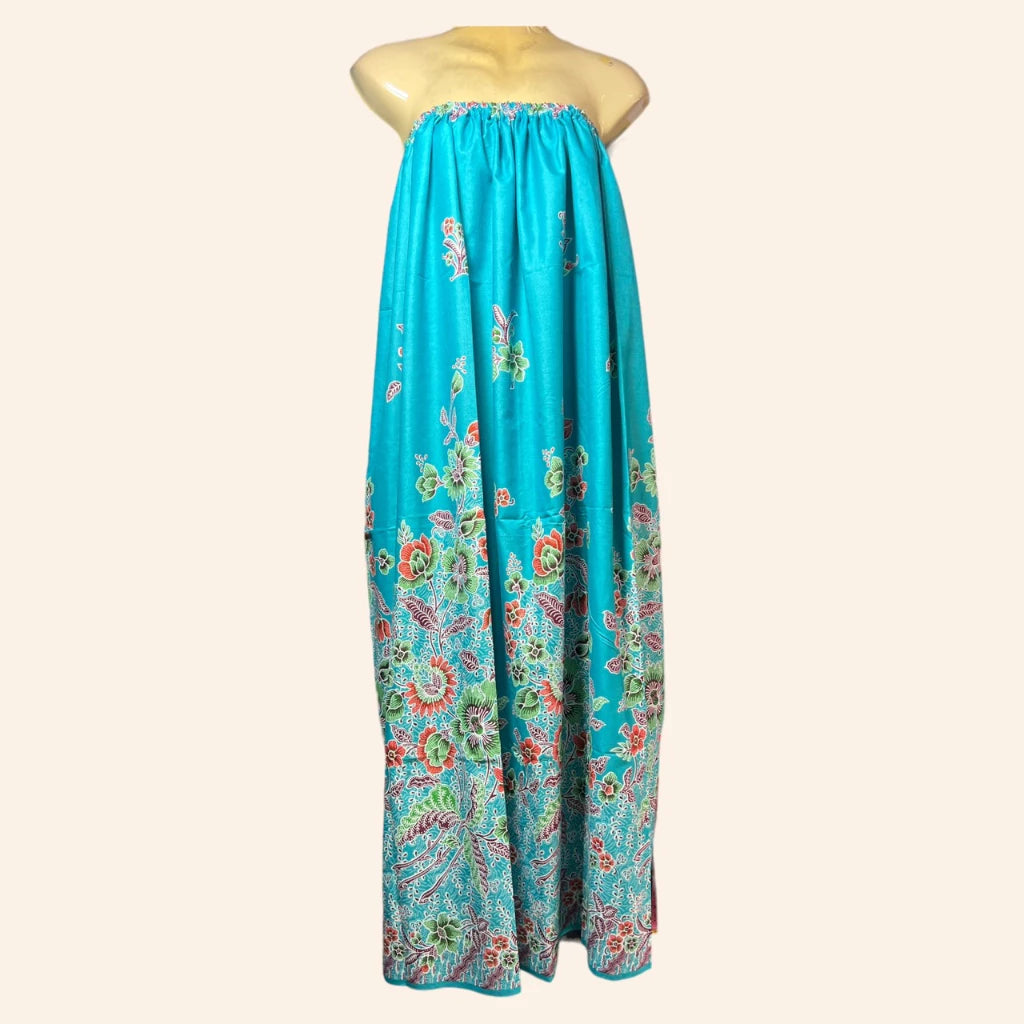 Bathing sarong, elastic waistband, chest cover, for bathing, adults, mixed pattern cotton, 3 pieces ผ้าถุงอาบน้ำ เอวยางยืด กระโจมอก ใส่อาบน้ำ ผู้ใหญ่ ผ้าคอตตอนคละลาย 3 ชิ้น