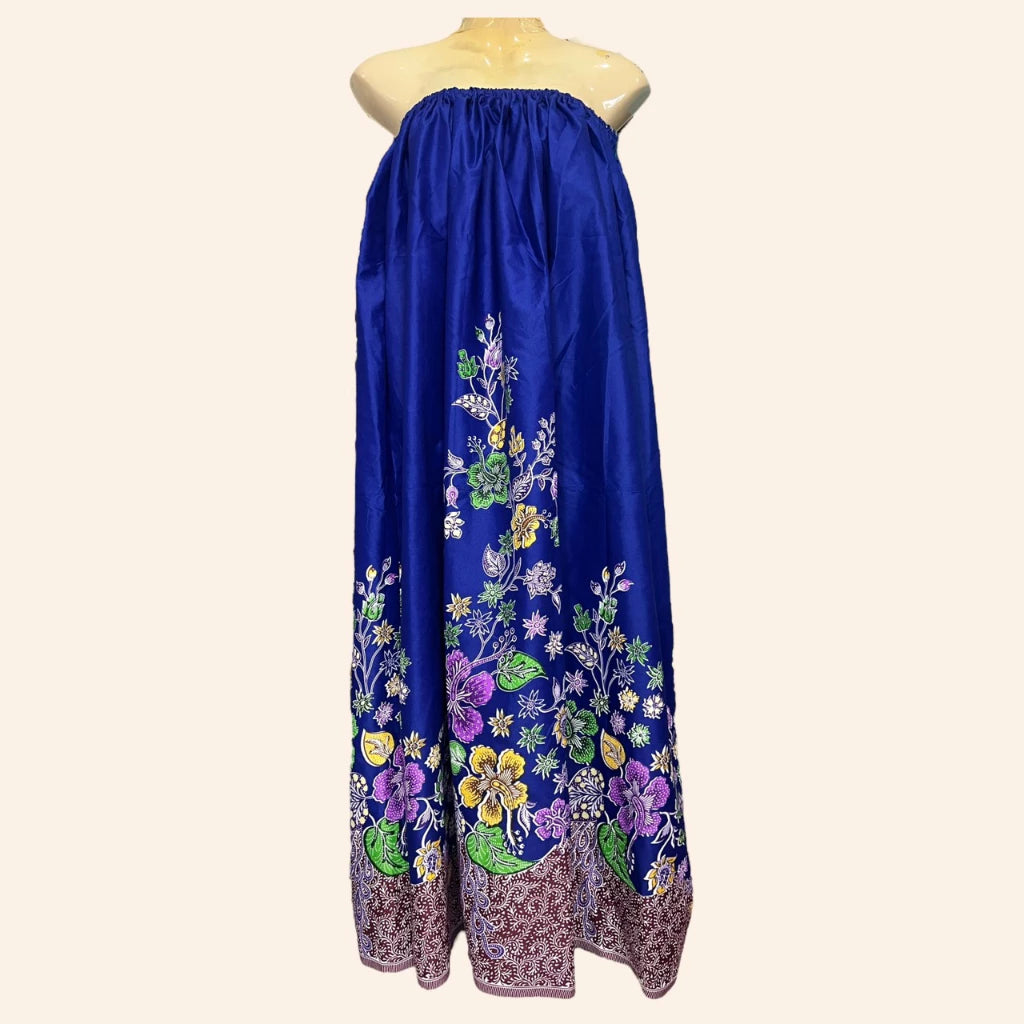Bathing sarong, elastic waistband, chest cover, for bathing, adults, mixed pattern cotton, 3 pieces ผ้าถุงอาบน้ำ เอวยางยืด กระโจมอก ใส่อาบน้ำ ผู้ใหญ่ ผ้าคอตตอนคละลาย 3 ชิ้น
