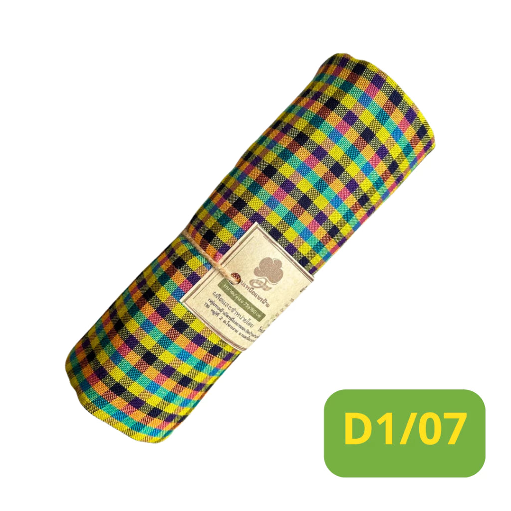 Soft cotton towel, size 75x180 cm., standard Thai male model, mud-dyed cloth, souvenir, giftMixed colors and patterns ผ้าขาวม้าเนื้อนุ่ม ขนาด 75x180 ซม.รุ่นมาตราฐานชายไทย ผ้าหมักโคลน ของฝาก ของที่ระลึก ของกำนัล ตละสีและลาย