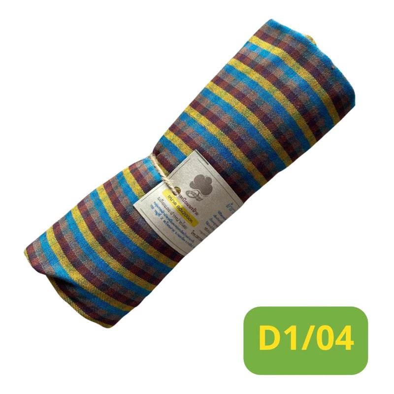Soft cotton towel, size 75x180 cm., standard Thai male model, mud-dyed cloth, souvenir, giftMixed colors and patterns ผ้าขาวม้าเนื้อนุ่ม ขนาด 75x180 ซม.รุ่นมาตราฐานชายไทย ผ้าหมักโคลน ของฝาก ของที่ระลึก ของกำนัล ตละสีและลาย