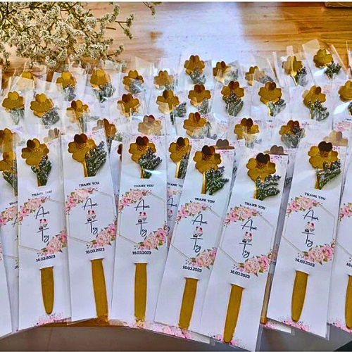 Souvenir tea spoon flower shape, Thai handicraft