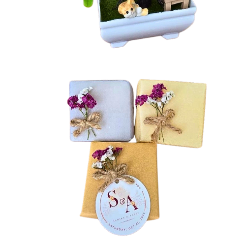 Minimalist souvenirs, scented soap, wedding souvenirs
