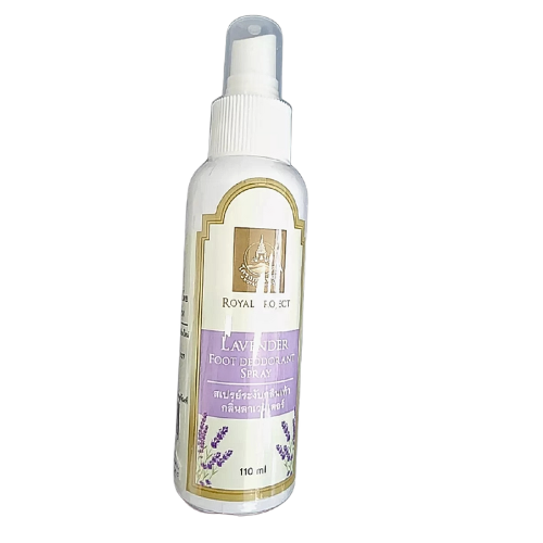 Foot deodorant spray, available in 2 scents: peppermint/lavender, size 110 ml.