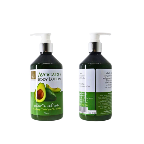 Body lotion for very dry skin problems, contains natural avocado oil and Shea Butter, 300 ml.