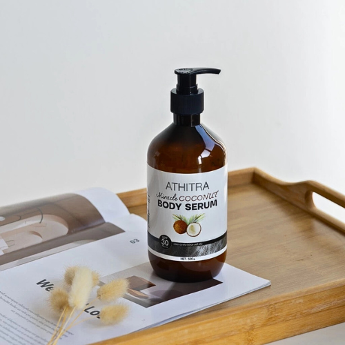 Sunscreen SERUM, body cream, brightens skin tone, sun protection, reduces dark spots, 500 ml.