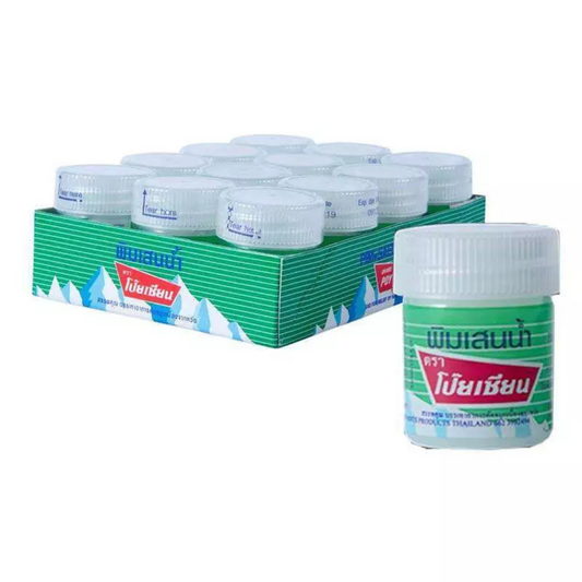 Camphor, Poy Sian, cotton [Pack of 12 bottles] Poy sian, new lot, fast delivery!! Poy Sian inhaler