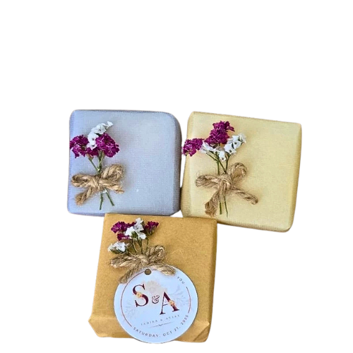 Minimalist souvenirs, scented soap, wedding souvenirs