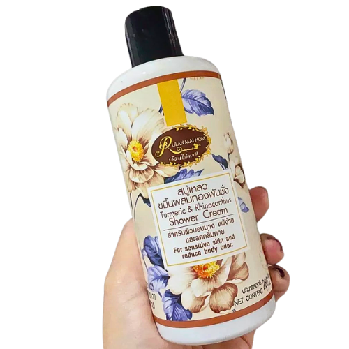 Turmeric and gold leaf liquid soap, size 280 ml.