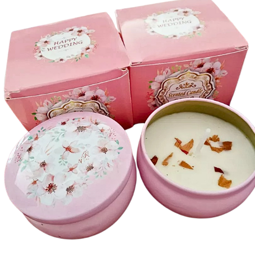 Spa scented candles, scented candles, Box Set of 4 pieces, aromatic candles, aromatic boxes, atmosphere, size 60g./1 piece, stress-relieving scented candles