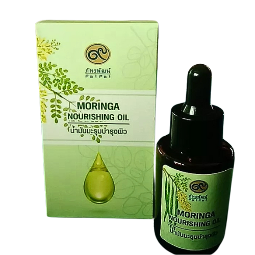 100% cold-pressed moringa oil, facial serum, quickly absorbed into the skin, size 30 ml.