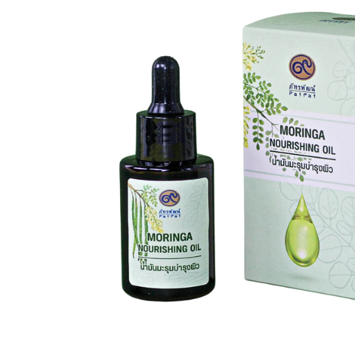 100% cold-pressed moringa oil, facial serum, quickly absorbed into the skin, size 30 ml.
