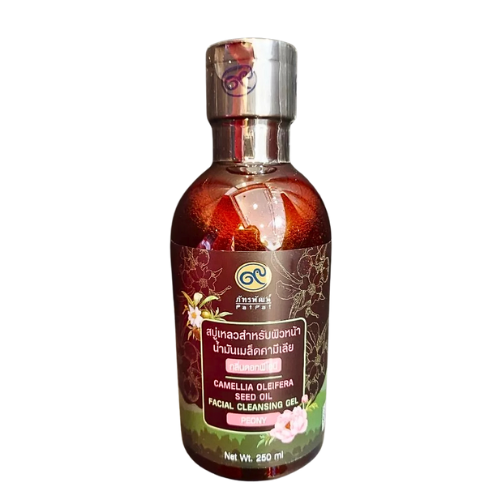 Liquid facial soap, camellia seed oil, peony scent
