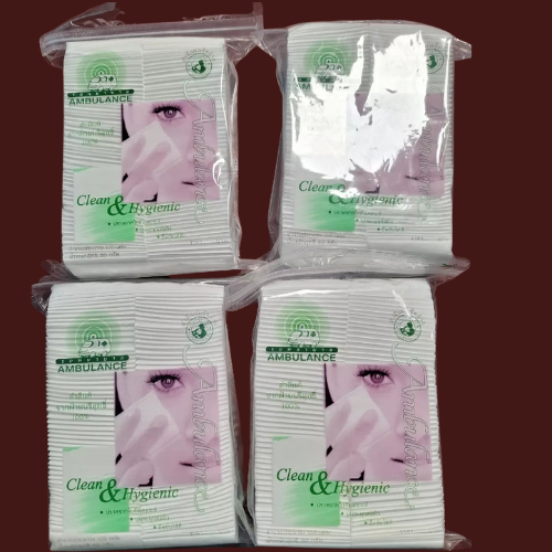 Cotton pads, folded side, Ambulance brand, size 400 sheets