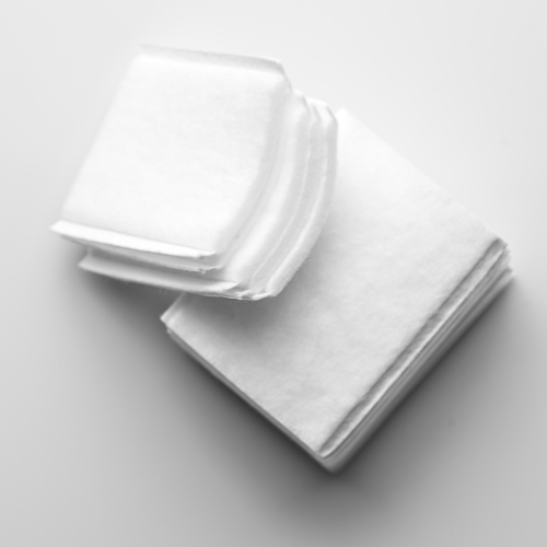 Cotton pads, folded side, Ambulance brand, size 400 sheets