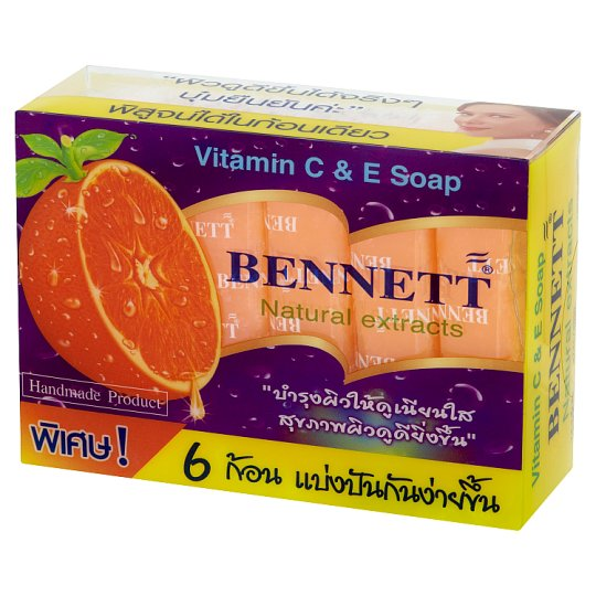 Bennett soap with vitamin C + E formula 25g x 6 bars/Bennett soap with vitamin C + E formula 25g x 6 bars