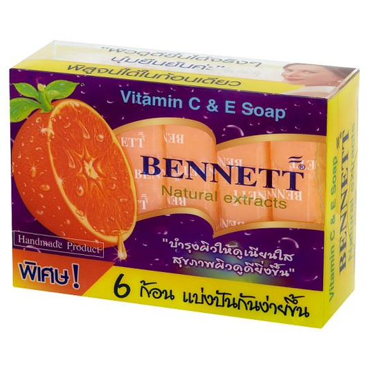 Bennett soap with vitamin C + E formula 25g x 6 bars/Bennett soap with vitamin C + E formula 25g x 6 bars