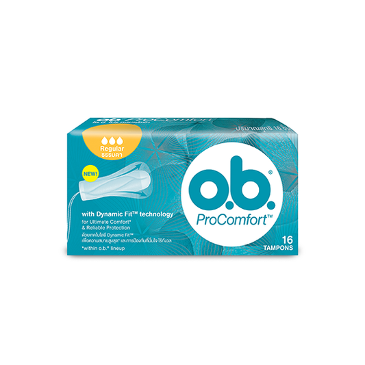OBI Tampons, regular size, 16 pieces/โอบีผ้าอนามัยแบบสอดขนาดธรรมดา 16ชิ้น