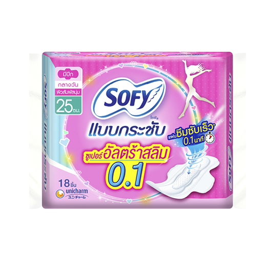 Sofy Ultra Tight 0.1 with wings 25X18/โซฟี กระชับซูเปอร์อัลตร้า0.1 มีปีก 25X18
