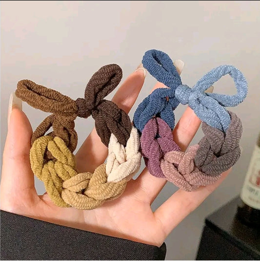 136pieces of Korean style hair bands, soft and beautiful colors