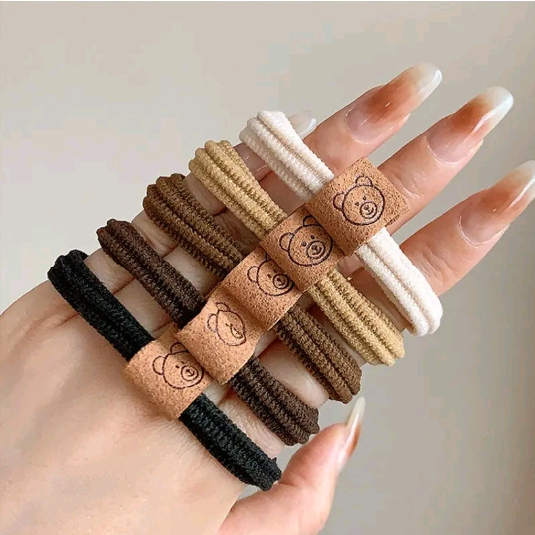 136pieces of Korean style hair bands, soft and beautiful colors