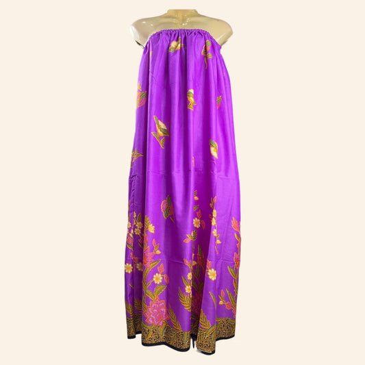 Bathing sarong, elastic waistband, chest cover, for bathing, adults, mixed pattern cotton, 3 pieces  ผ้าถุงอาบน้ำ เอวยางยืด กระโจมอก ใส่อาบน้ำ ผู้ใหญ่ ผ้าคอตตอนคละลาย 3 ชิ้น